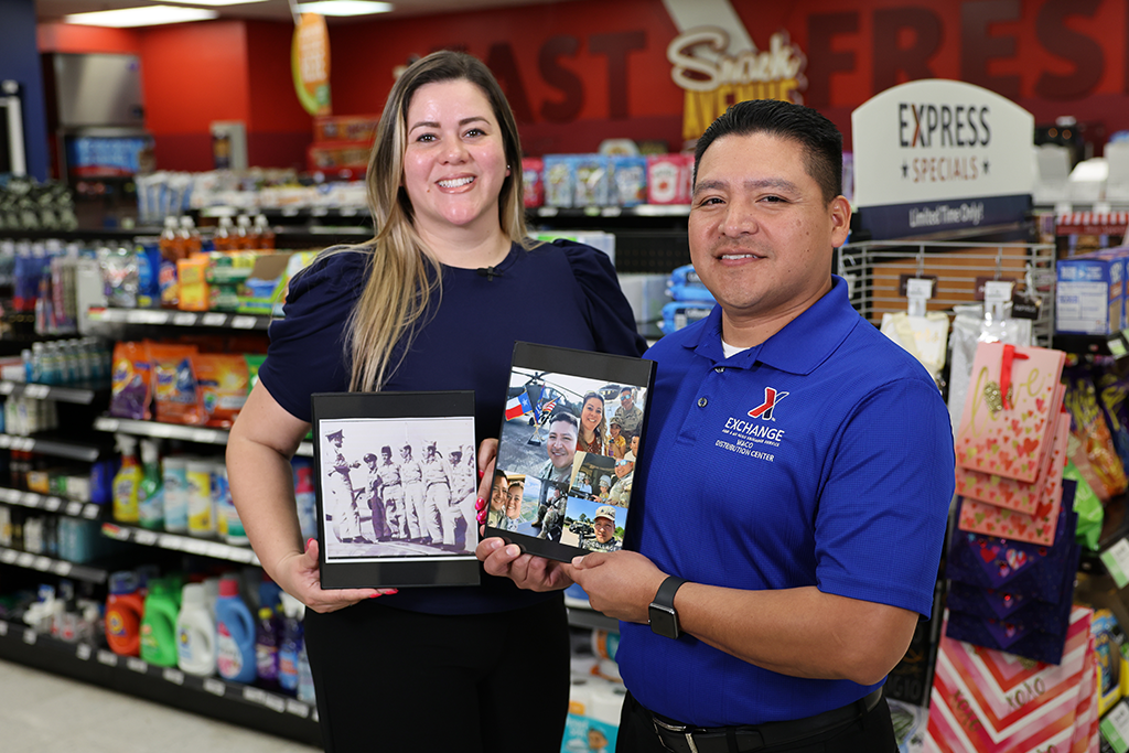 VANESSA GARZA - MILITARY SPOUSE, REPLENISHMENT/INVENTORY ANALYST & her husband JEOVANY GARZA TEXAS NATIONAL GUARD, DISTRIBUTION CENTER MANAGER